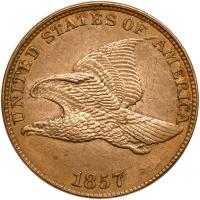 1857 Flying Eagle 1C Choice About Unc