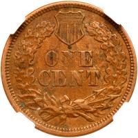 1867 Indian Head 1C NGC AU50 BR - 2