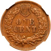 1868 Indian Head 1C NGC AU50 BR - 2