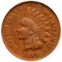 1870 Indian Head 1C SEGS F12