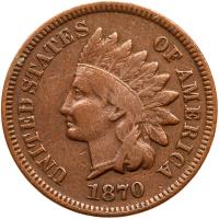 1870 Indian Head 1C G5