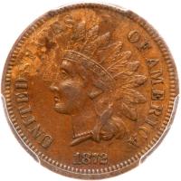 1872 Indian Head 1C PCGS EF45