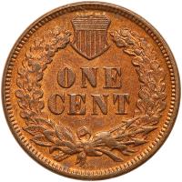 1875 Indian Head 1C MS61 RB - 2