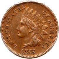 1875 Indian Head 1C PCGS EF45