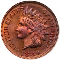 1889 Indian Head 1C PCGS PF65 RB