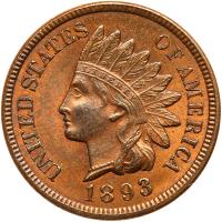 1893 Indian Head 1C MS61 BR