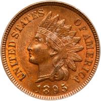 1895 Indian Head 1C PCGS MS63 RB