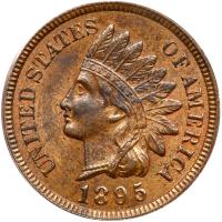 1895 Indian Head 1C ANACS MS63 BR
