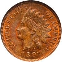 1897 Indian Head 1C NGC MS62 RB