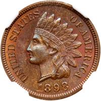 1898 Indian Head 1C NGC MS64 BR