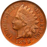 1898 Indian Head 1C PCGS MS64 BR