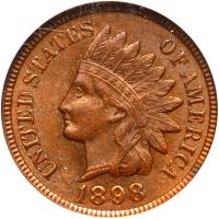 1898 Indian Head 1C NGC MS64 BR
