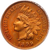 1899 Indian Head 1C PCGS MS64 RB