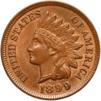 1899 Indian Head 1C MS62 BR