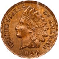 1899 Indian Head 1C PCGS MS63 BR