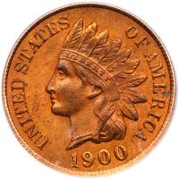 1900 Indian Head 1C ICG MS64 RB