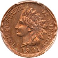 1901 Indian Head 1C PCGS PF64 RB