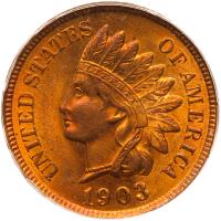 1903 Indian Head 1C PCGS MS64 RD