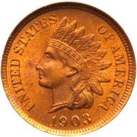 1903 Indian Head 1C NGC MS64 RD