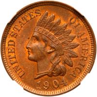 1904 Indian Head 1C NGC MS64 BR