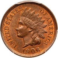 1906 Indian Head 1C PCGS MS64 RB