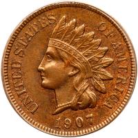 1907 Indian Head 1C ANACS MS63 BR