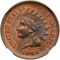 1908 Indian Head 1C NGC MS64 RB