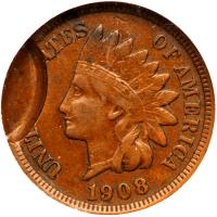 1908 Indian Head 1C NGC EF45 BR