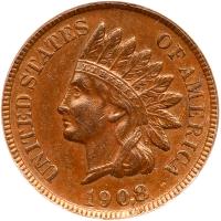 1908-S Indian Head 1C ANACS EF45