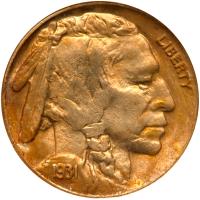 1931-S Buffalo 5C NGC MS65