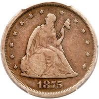 1875-S Twenty Cents PCGS F12