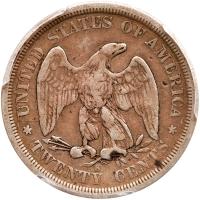 1875-S Twenty Cents PCGS F12 - 2