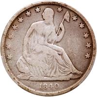 1840-O Liberty Seated 50C