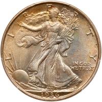 1936 Liberty Walking 50C PCGS MS65