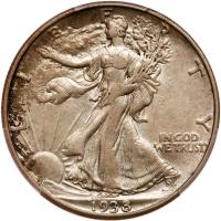 1938-D Liberty Walking 50C PCGS EF45