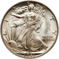 1941-D Liberty Walking 50C PCGS MS66