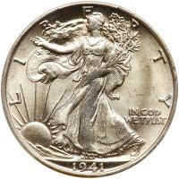 1941-S Liberty Walking 50C PCGS MS65