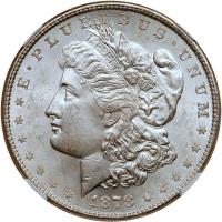 1878 Morgan $1. 8 Tail Feathers NGC MS63