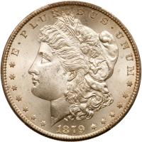 1879-S Morgan $1. Rev of 1879 PCGS MS65