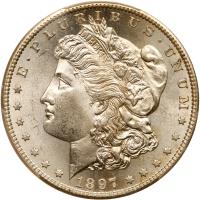 1897-S Morgan $1 PCGS MS64