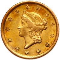 1851-O $1 Gold Liberty Sharpness of EF