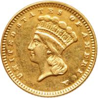 1887 $1 Gold Indian