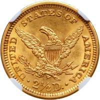 1906 $2.50 Liberty NGC MS62 - 2