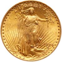 1924 $20 St. Gaudens PCGS MS64