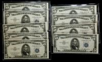 1953, $5 Silver Certificates. Group of 14 Consecutive Numbered Notes