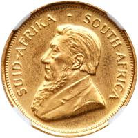 South Africa. Â¼ Krugerrand, 1981 NGC MS67