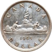 Canada. Dollar, 1945 PCGS About Unc - 2