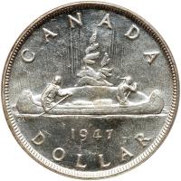 Canada. Dollar, 1947 PCGS MS60 - 2