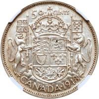 Canada. 50 Cents, 1948 NGC EF45 - 2