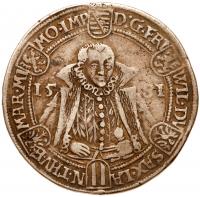 German States: Saxe-Old-Weimar. Taler, 1581 NGC VF